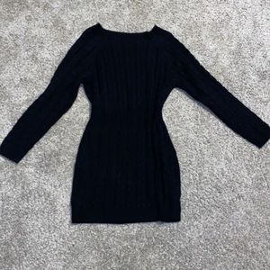 Black sweater dress